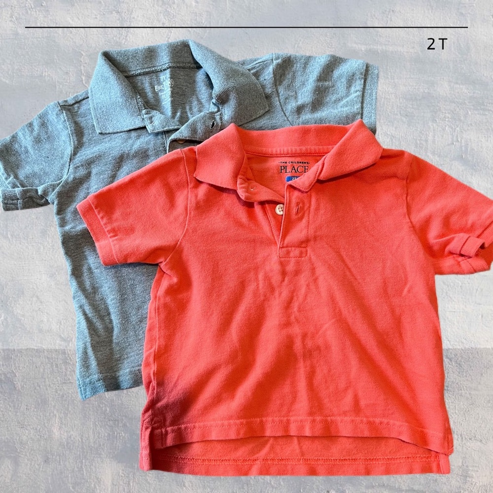 2T Toddler Polo T-shirt Bundle